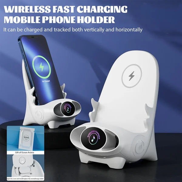 Mini chair wireless fast charger multifunctional phone holder