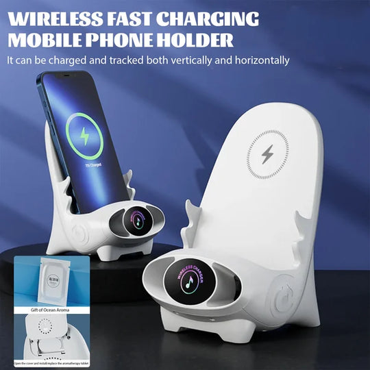 Mini chair wireless fast charger multifunctional phone holder