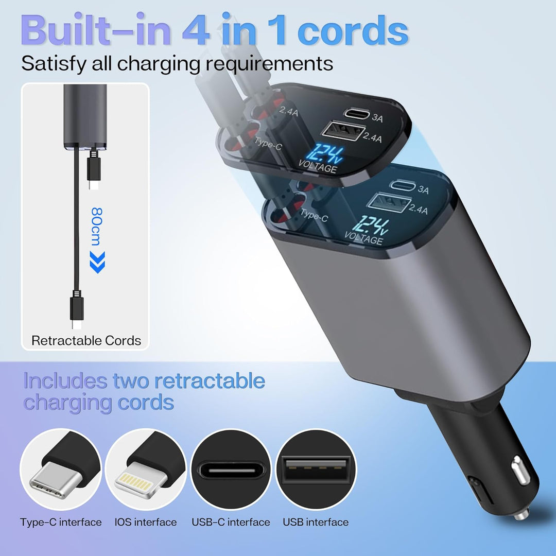 Retractable Fast Car Charger