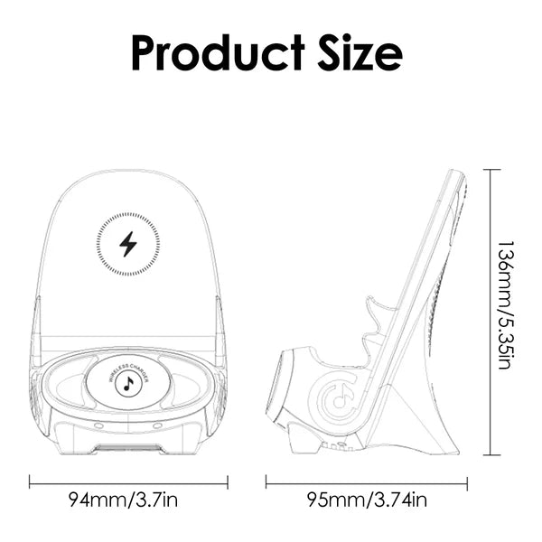 Mini chair wireless fast charger multifunctional phone holder