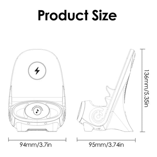 Mini chair wireless fast charger multifunctional phone holder