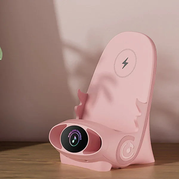 Mini chair wireless fast charger multifunctional phone holder